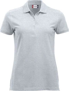 Clique Classic Marion S/S Dámske polo tričko z hrubej bavlny 67.8246 ash