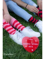 Skarpety COUPLE BOX 2 Pary Pudełko Serce Rainbow Socks