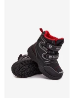 Ocieplane Dziecięce Śniegowce Trapery Big Star OO374049 Czarne