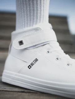 Trampki Męskie Big Star Ocieplane Białe Y174024FW