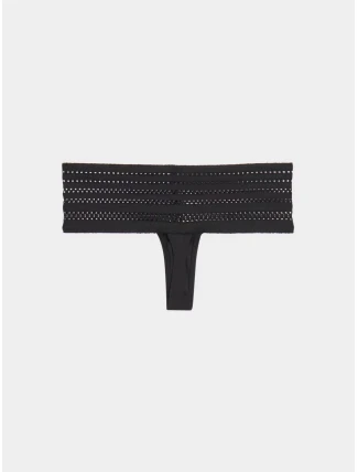 Dámske tangá Cotton Wide thong DK5025 - DKNY