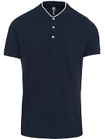 Kariban K 223 Pánske polo s mao golierom 20.K223 tmavomodrá/biela Kariban K 223 Pánske polo s mao golierom 20.K223 tmavomodrá/biela