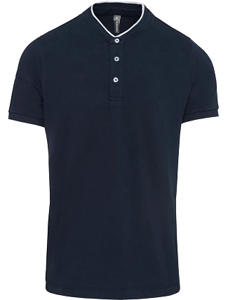 Kariban K 223 Pánske polo s mao golierom 20.K223 tmavomodrá/biela Kariban K 223 Pánske polo s mao golierom 20.K223 tmavomodrá/biela
