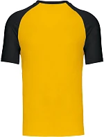 Kariban K 330 Baseballové tričko 20.K330 žlté/čierne Kariban K 330 Baseballové tričko 20.K330 žlté/čierne