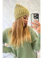 Veselá fleecová čiapka K225 kiwi+khaki