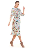 Denné šaty model M201 kvetovaný vzor Infinite You Denné šaty model M201 kvetovaný vzor Infinite You
