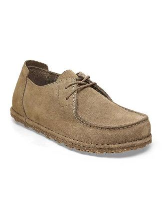 Birkenstock Pánske mokasíny UTTI LACE 1027274 GRAY TAUPE (štandardná šírka)