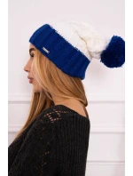 Paris fleecová čiapka K212 ecru+chabra