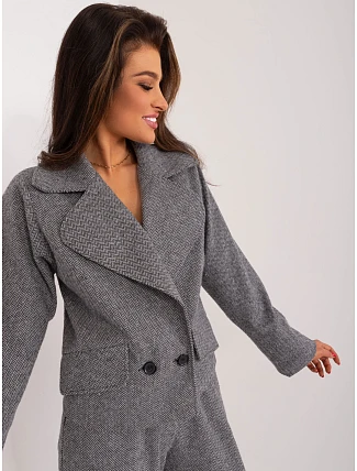 Bunda LK MA 509562 1.03 sivá čierna Bunda LK MA 509562 1.03 sivá čierna