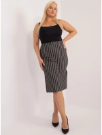 Sukňa LK SD 509514 1.43 šedá čierna Sukňa LK SD 509514 1.43 šedá čierna