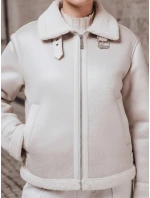 Dámsky semišový kabát z ovčej kože KASAMIRA white FashionStreet TY4739 Dámsky semišový kabát z ovčej kože KASAMIRA white FashionStreet TY4739