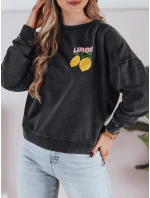 Dámska mikina LEMONFIT graphite v jednej veľkosti FashionStreet BY1348