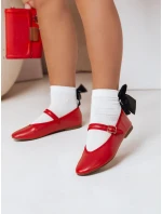 Dámske baleríny na zips ELLICAN červené FashionStreet ZY0661 Dámske baleríny na zips ELLICAN červené FashionStreet ZY0661