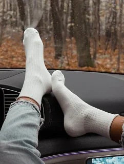 Milena Unique 0071-005 Ponožky bez chrbta z polobavlny 35-41