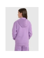 Dievčenská mikina s kapucňou 4F 4FJRAW25TSWSF2466-51S