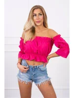 Fuchsiová blúza s pruhmi