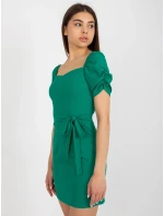 LK SK 508684 šaty.21X tmavo zelená