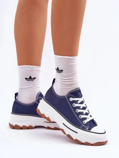 Dámske tenisky 24SP26 tmavomodré - Krok vo veľkom štýle