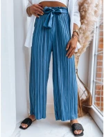 Dámske modré nohavice RUFFLES FashionStreet UY1541