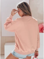 Dámska nadrozmerná mikina so srdiečkami PINKNOTE pink FashionStreet BY1500 Dámska nadrozmerná mikina so srdiečkami PINKNOTE pink FashionStreet BY1500