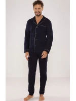 Pánske pyžamo De Lafense 729 Norberto long/r M-2XL Pánske pyžamo De Lafense 729 Norberto long/r M-2XL