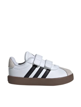 Detská obuv adidas VL Court 3.0 Skateboarding white and grey ID9157