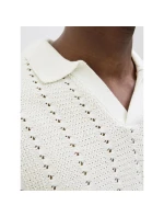 Jack&Jones pánska košeľa JORPAROS KNIT ESTER SS CROCHET POLO 12272562 SEA SALT Jack&Jones pánska košeľa JORPAROS KNIT ESTER SS CROCHET POLO 12272562 SEA SALT