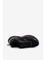 Buty Sportowe Męskie Na Platformie Big Star RR174022 Hi-Poly System Czarne