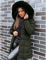 Dámska prešívaná zimná bunda LELISIA zelená FashionStreet TY4029