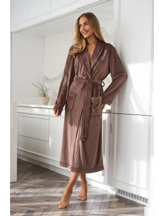 Dámsky župan L&L 2510 Aura long S-XL Dámsky župan L&L 2510 Aura long S-XL