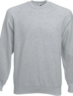 Fruit of the Loom Classic Raglan Sweat – raglánová mikina 16.2216, melírovaná šedá