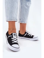 Materiałowe Trampki Damskie Lee Cooper LCW-25-02-3299L Czarne