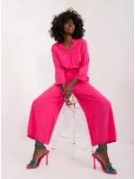Nohavice D73761M62237D fuchsiová