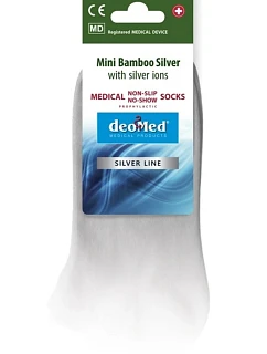 MINI BAMBOO SILVER protišmykové ponožky