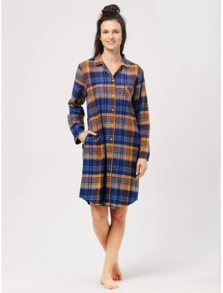 Košeľa Key LND 481 B24 Flanelová dlhá/r S-XL delená