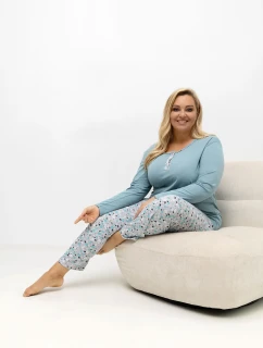 DU KN FP 502.97 tmavé mätové pyžamo