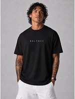 Pánske bavlnené tričko nadrozmernej veľkosti s čiernou potlačou FashionStreet NX4016R Pánske bavlnené tričko nadrozmernej veľkosti s čiernou potlačou FashionStreet NX4016R