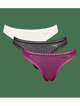 sloggi GO Crush String C3P – čierna kombinácia – SLOGGI čierna kombinácia – SLOGGI sloggi GO Crush String C3P – čierna kombinácia – SLOGGI čierna kombinácia – SLOGGI