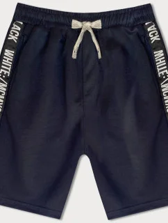 Pánske krátke šortky tmavomodré (8K933-25)