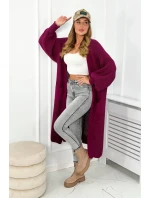 Dlhý sveter tmavo fialová