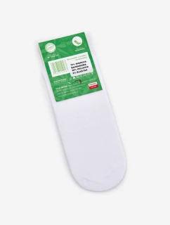 Damskie Skarpetki Microstopki Bambusowe Białe