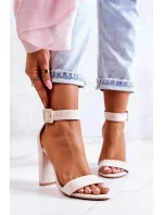 Semišové sandále s béžovou podrážkou Jacqueline - FPrice Semišové sandále s béžovou podrážkou Jacqueline - FPrice