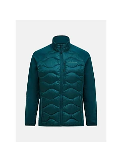 Pánska péřová bunda PEAK PERFORMANCE M Helium Down Hybrid Jacket, zelená farba