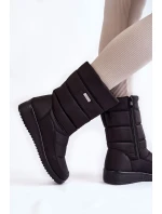 teplé topánky na klinoch Black Calena teplé topánky na klinoch Black Calena