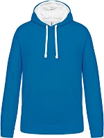 Kariban K 446 Mikina s kapucňou v kontrastných farbách 20.K446 tropical blue/white Kariban K 446 Mikina s kapucňou v kontrastných farbách 20.K446 tropical blue/white