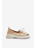 Zazoo 2939 Dámske kožené sandále s mašľou Light Beige Zazoo 2939 Dámske kožené sandále s mašľou Light Beige