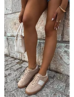 Dámske semišové tenisky Big Star UU274009 Beige