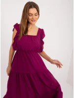 DHJ SK 8352 Šaty.04 tmavo fialová