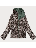 Obojstranná prešívaná bunda Goodlookin v khaki nohaviciach so stojačikom (B8579-11) Obojstranná prešívaná bunda Goodlookin v khaki nohaviciach so stojačikom (B8579-11)
