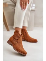 Dámske členkové topánky na zips Camel S.Barski